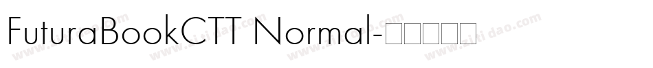 FuturaBookCTT Normal字体转换